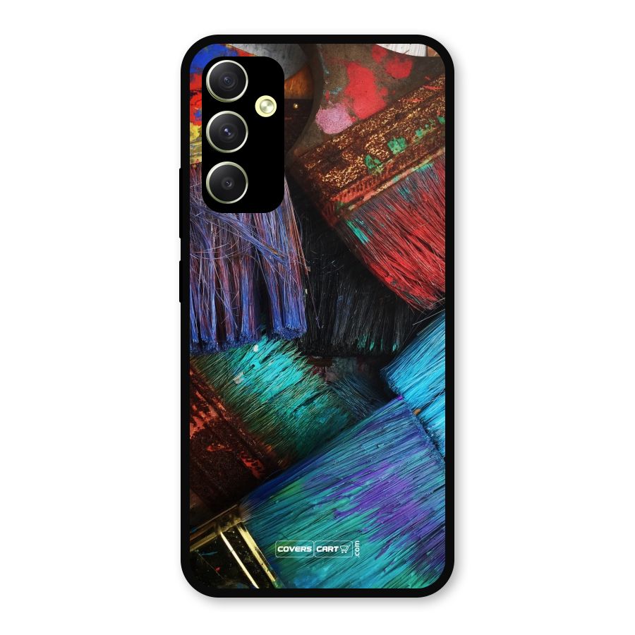 Magic Brushes Metal Back Case for Galaxy A34