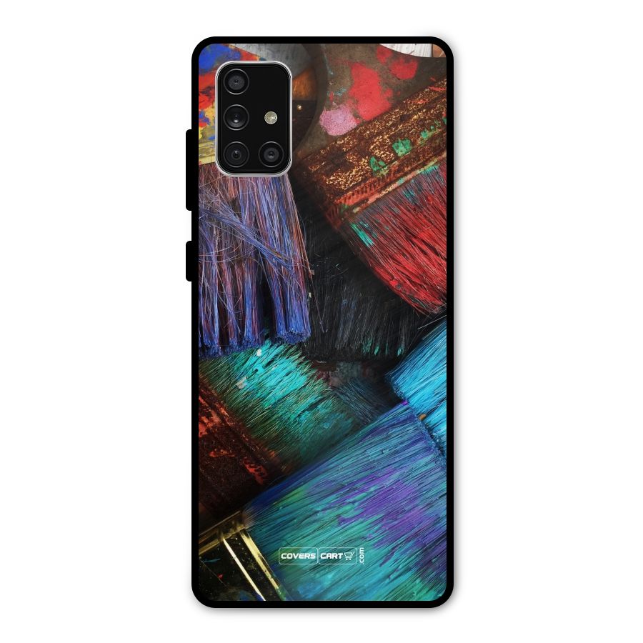 Magic Brushes Metal Back Case for Galaxy A71