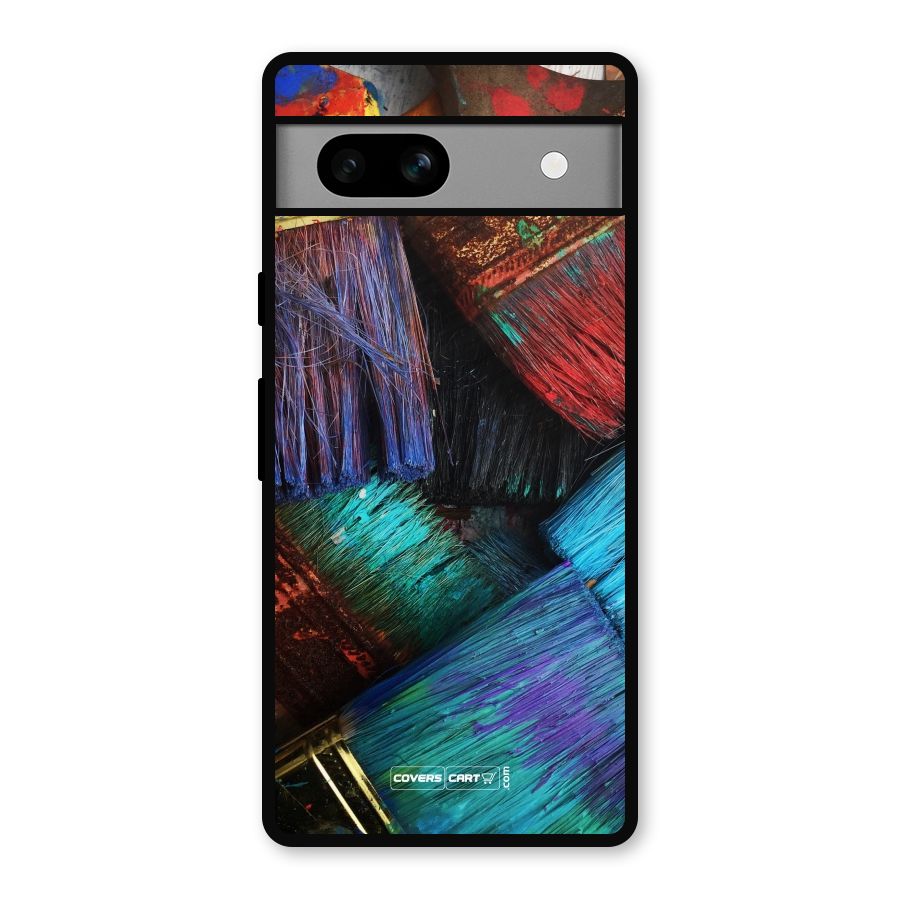 Magic Brushes Metal Back Case for Google Pixel 7a