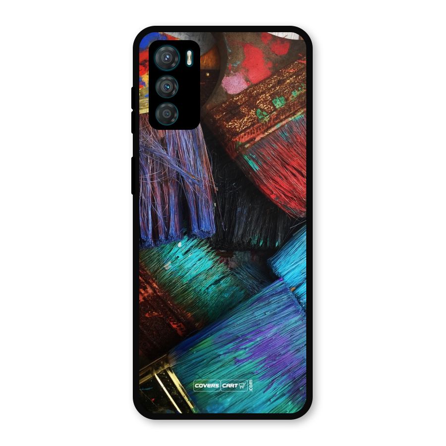 Magic Brushes Metal Back Case for Moto G42