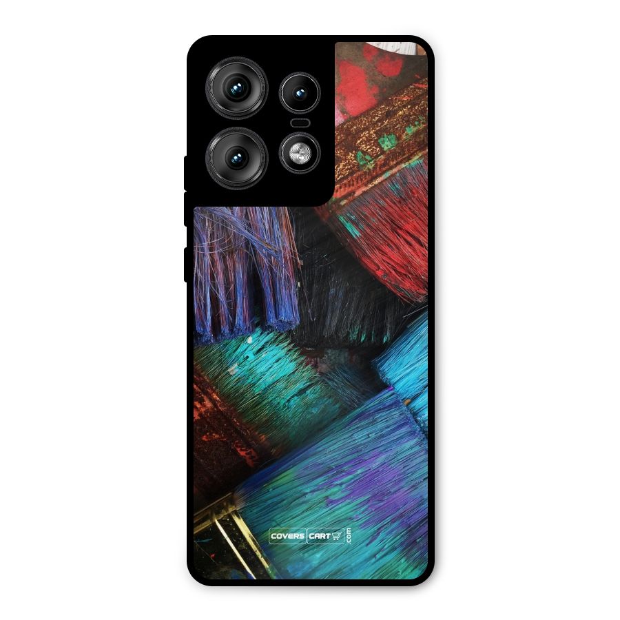 Magic Brushes Metal Back Case for Motorola Edge 50 Pro