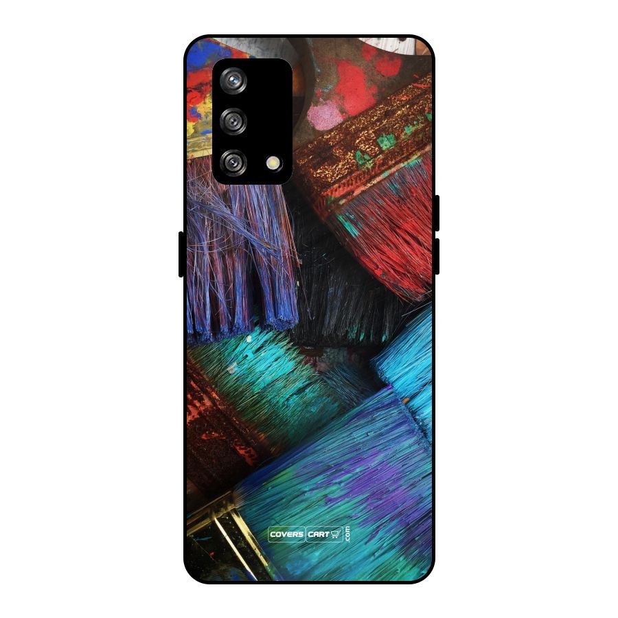 Magic Brushes Metal Back Case for Oppo F19