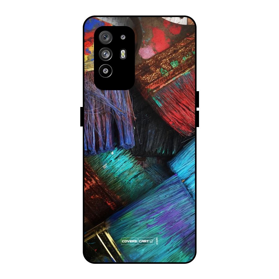 Magic Brushes Metal Back Case for Oppo F19 Pro Plus 5G