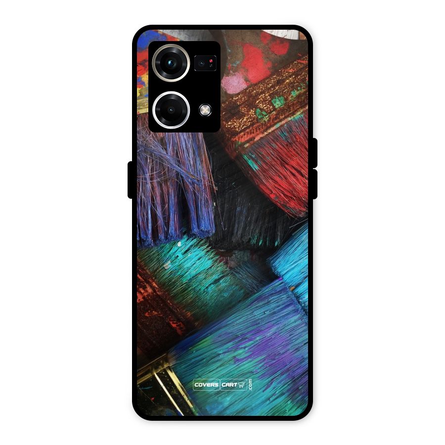 Magic Brushes Metal Back Case for Oppo F21 Pro 4G