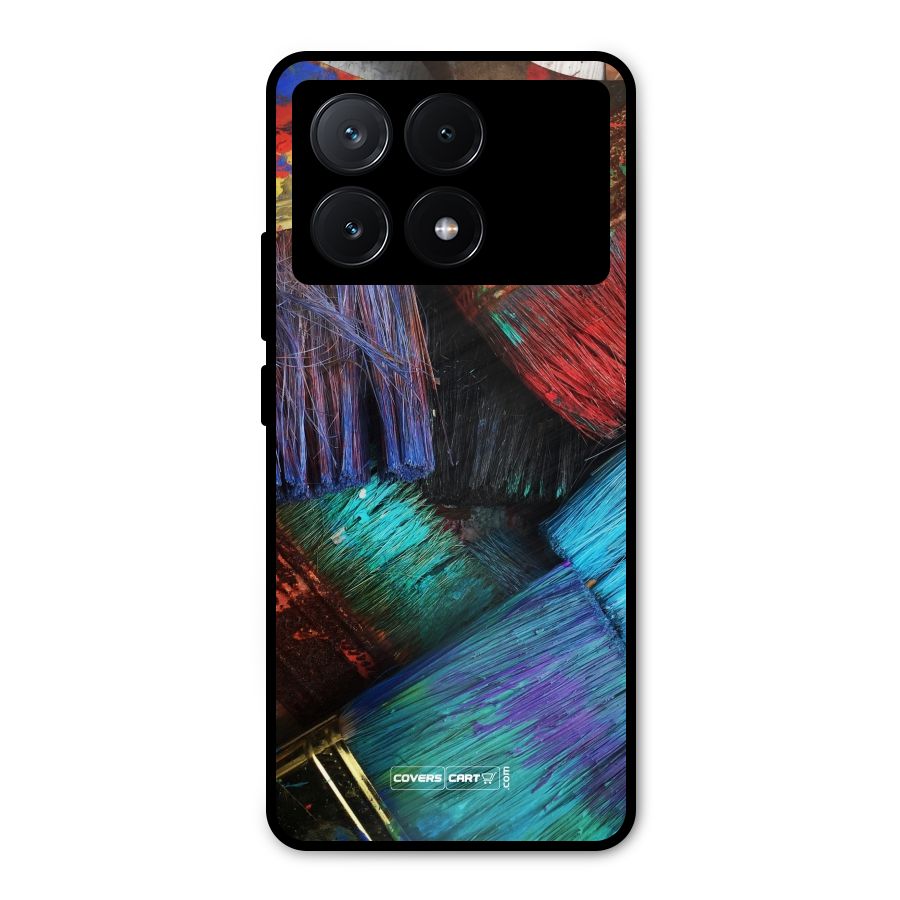 Magic Brushes Metal Back Case for Poco X6 Pro
