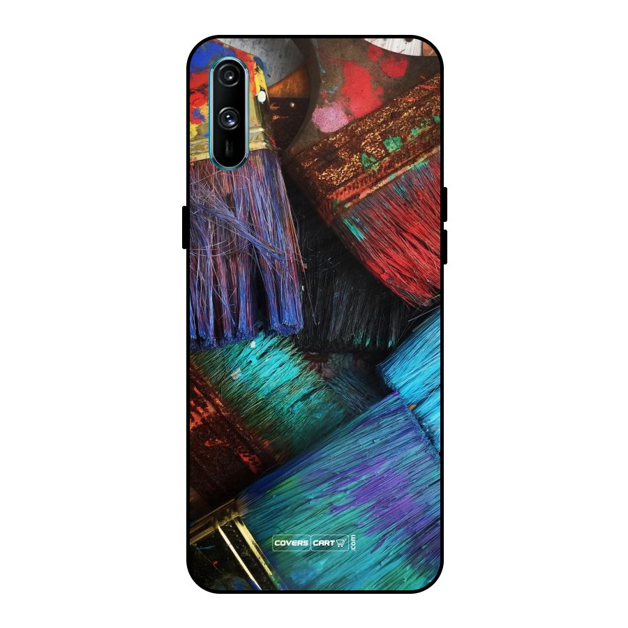 Magic Brushes Metal Back Case for Realme C3