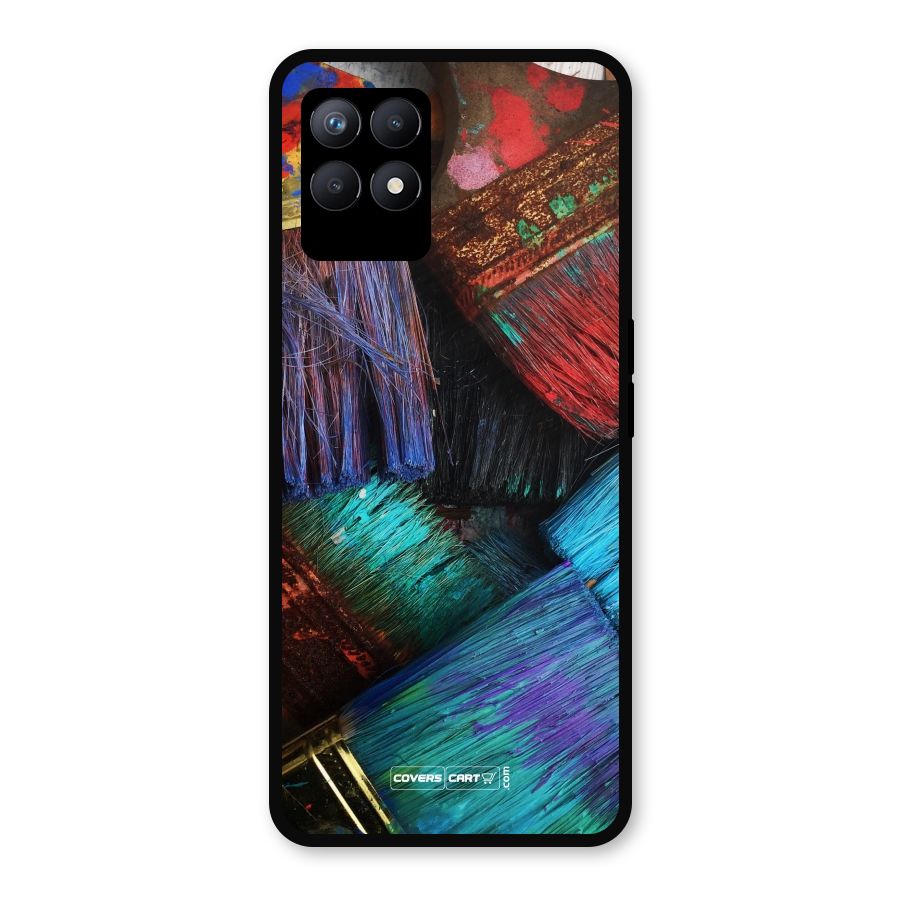 Magic Brushes Metal Back Case for Realme Narzo 50
