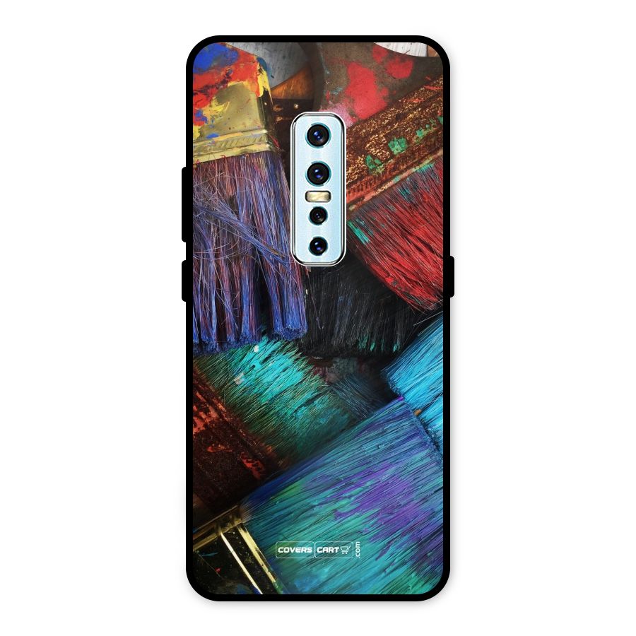 Magic Brushes Metal Back Case for Vivo V17 Pro