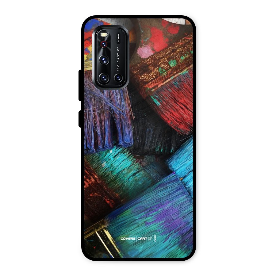 Magic Brushes Metal Back Case for Vivo V19