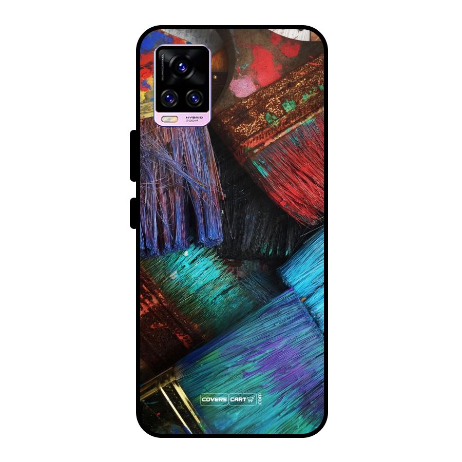 Magic Brushes Metal Back Case for Vivo V20 Pro