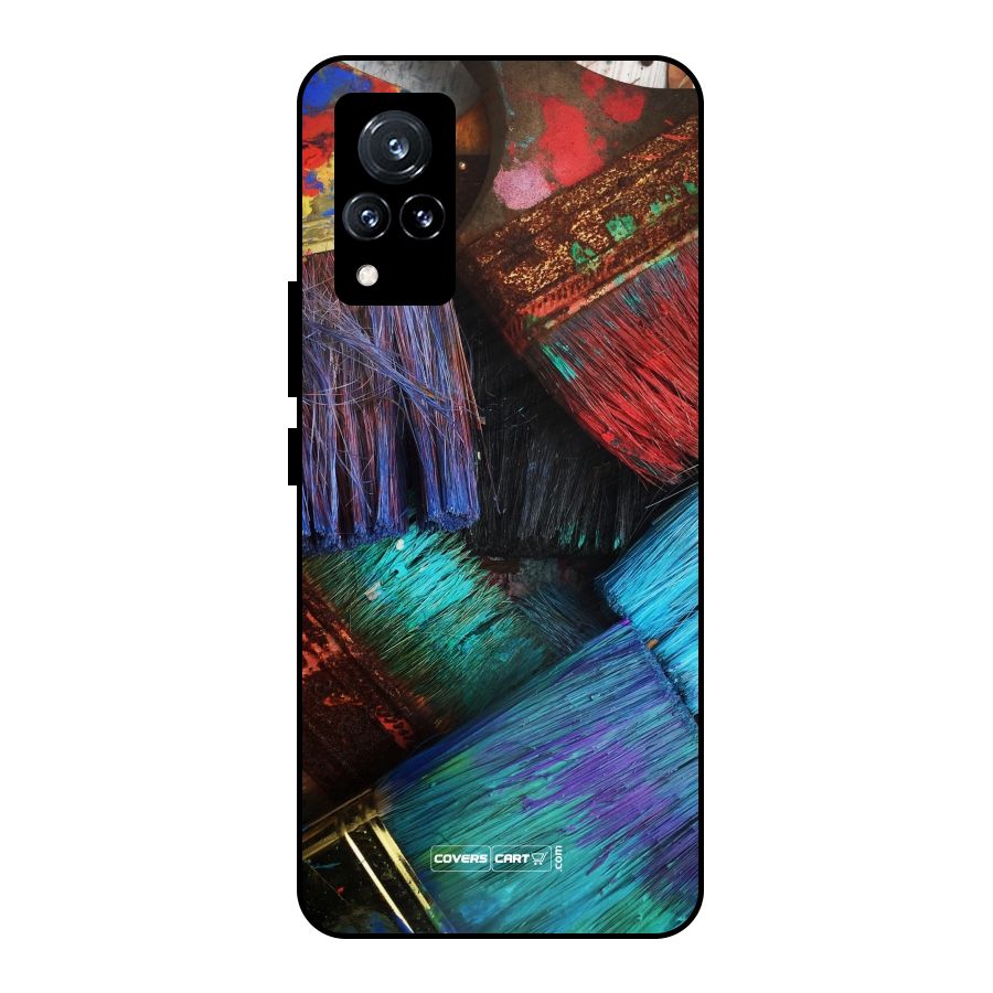 Magic Brushes Metal Back Case for Vivo V21 5G