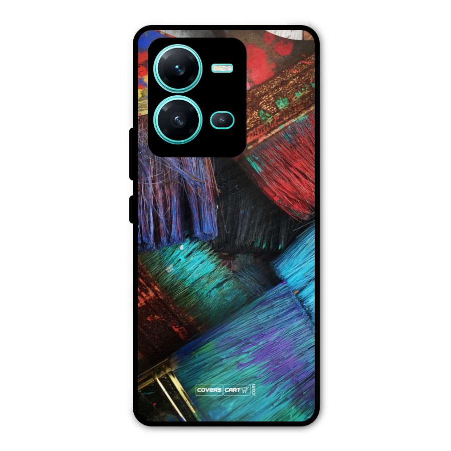 Magic Brushes Metal Back Case for Vivo V25