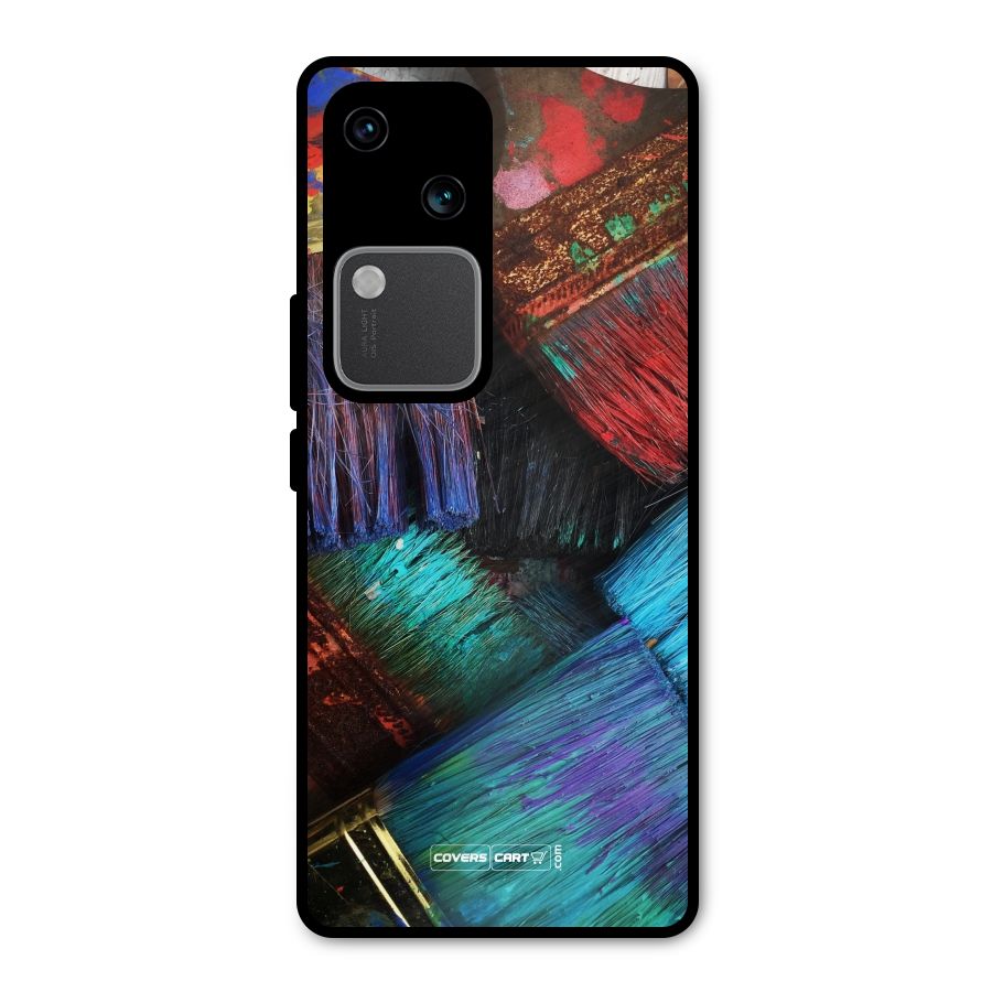 Magic Brushes Metal Back Case for Vivo V30