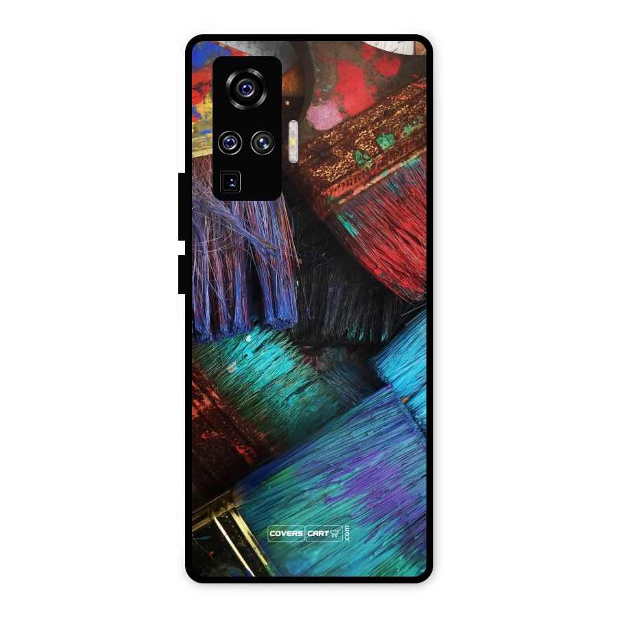 Magic Brushes Metal Back Case for Vivo X50 Pro