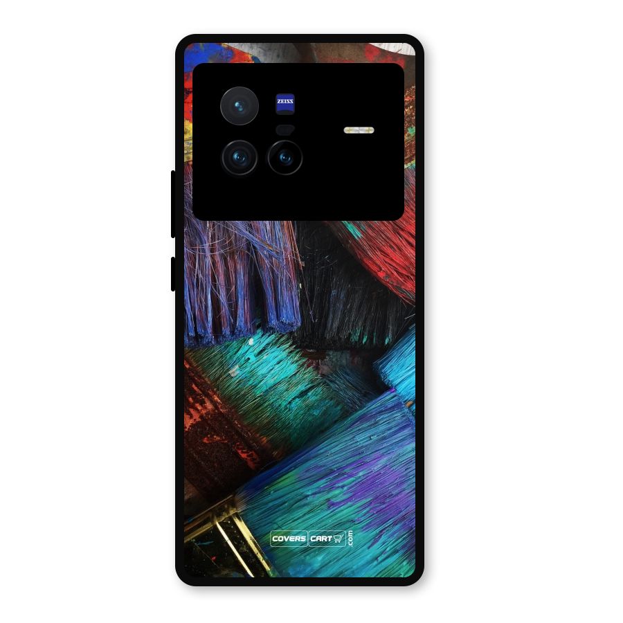 Magic Brushes Metal Back Case for Vivo X80