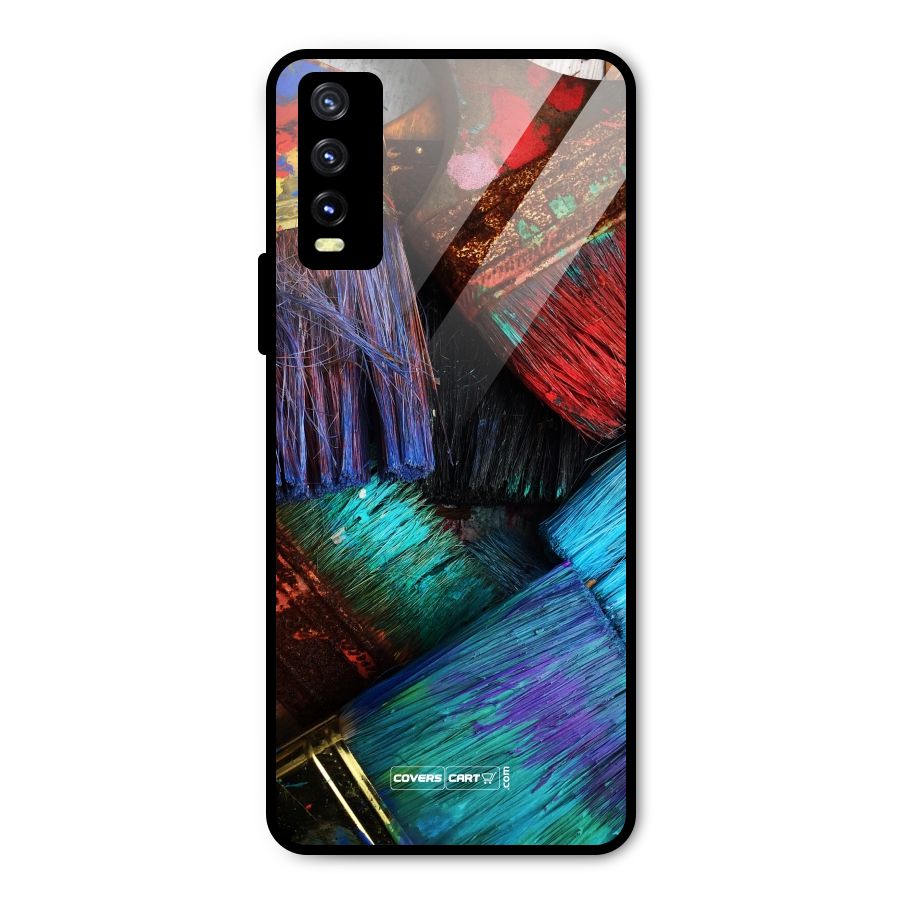 Magic Brushes Metal Back Case for Vivo Y20g