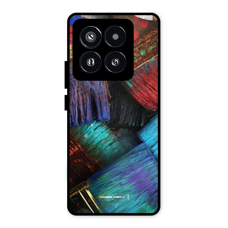 Magic Brushes Metal Back Case for Xiaomi 14 Pro