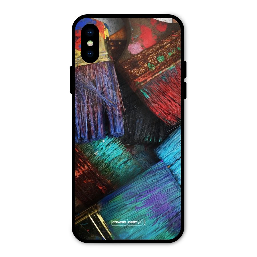 Magic Brushes Metal Back Case for iPhone XS