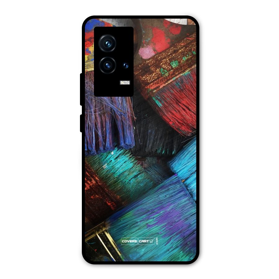 Magic Brushes Metal Back Case for iQOO 9 5G