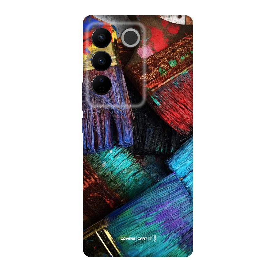 Magic Brushes Original Polycarbonate Back Case for Vivo V27