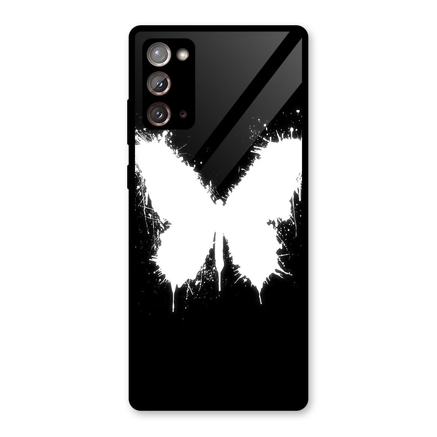 Magic Butterfly Glass Back Case for Galaxy Note 20