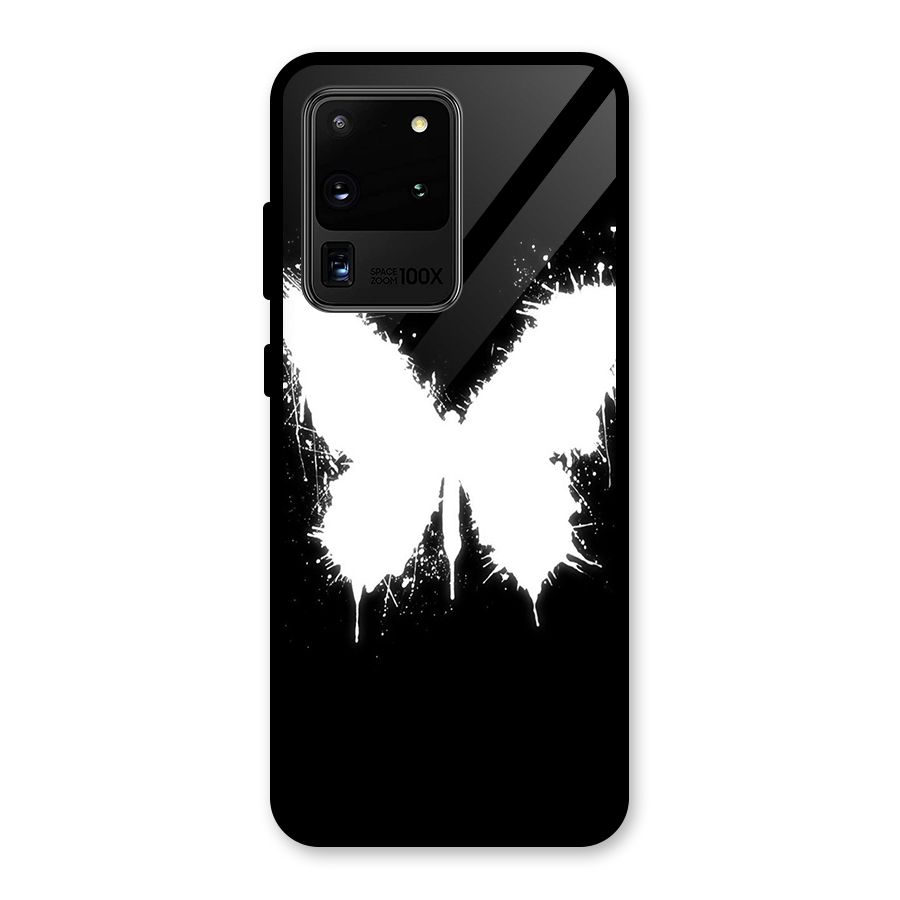 Magic Butterfly Glass Back Case for Galaxy S20 Ultra
