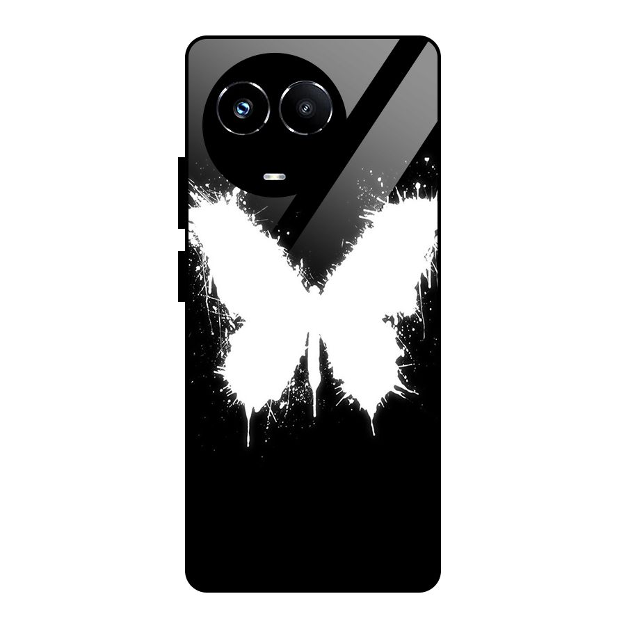Magic Butterfly Glass Back Case for Realme 11X