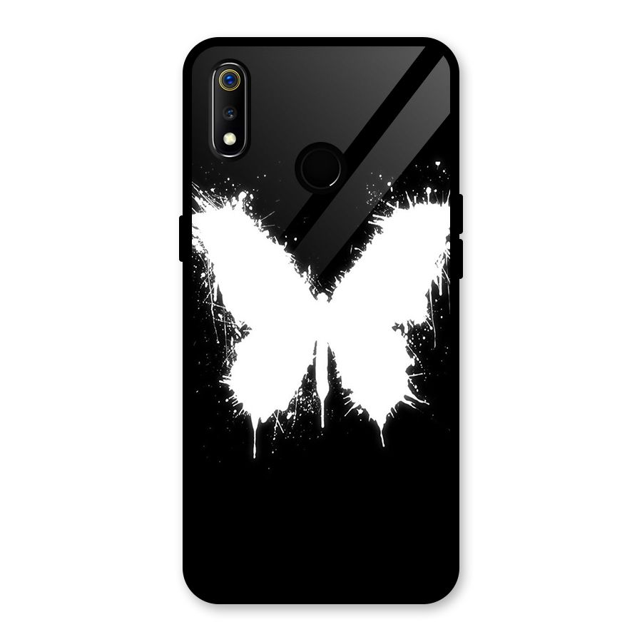 Magic Butterfly Glass Back Case for Realme 3i