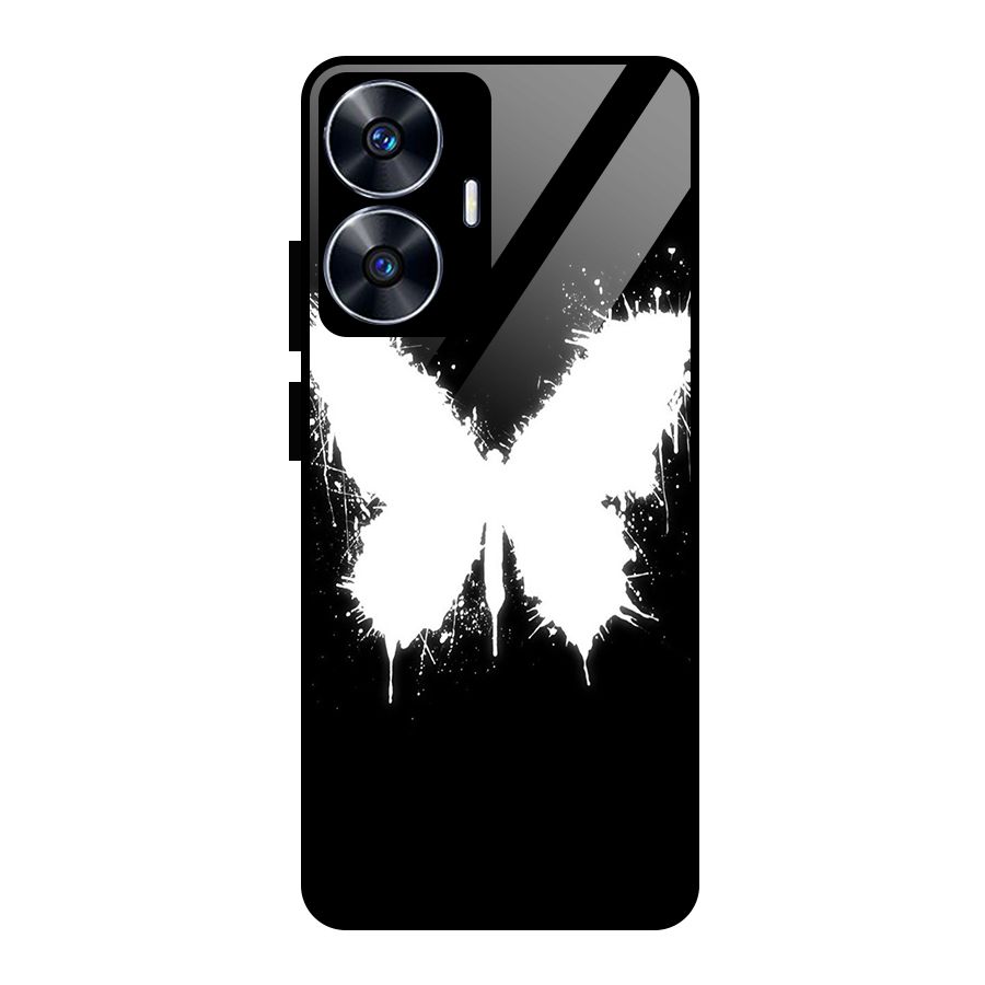 Magic Butterfly Glass Back Case for Realme Narzo N55