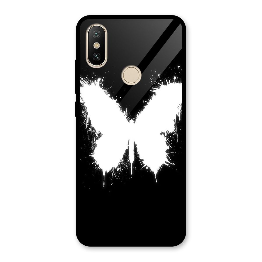 Magic Butterfly Glass Back Case for Redmi A2