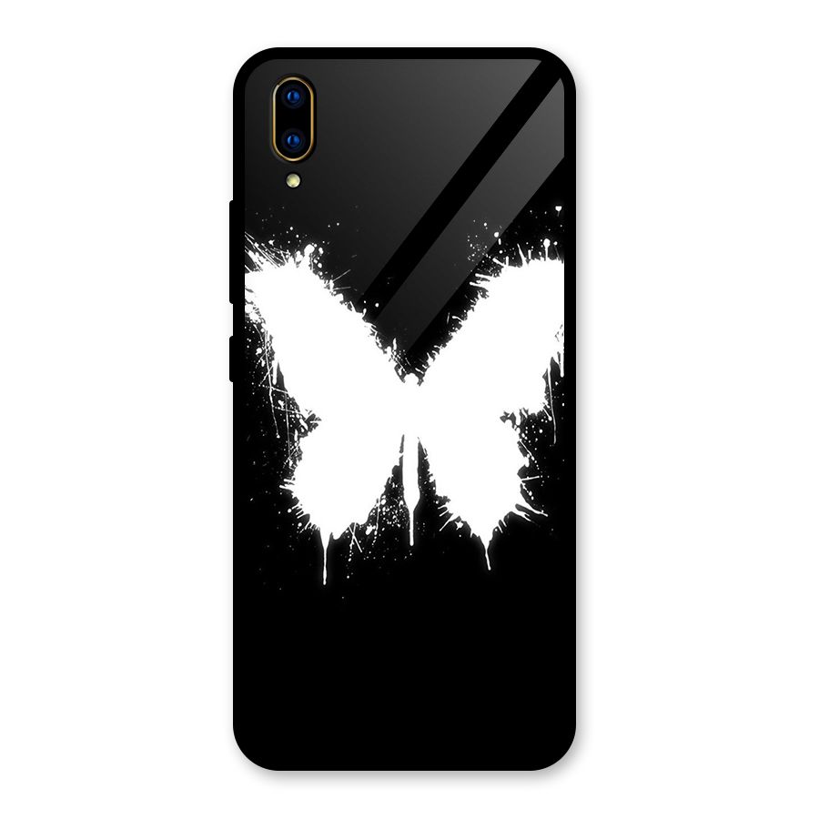 Magic Butterfly Glass Back Case for Vivo V11 Pro