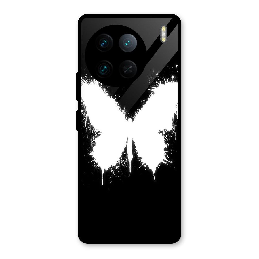 Magic Butterfly Glass Back Case for Vivo X90 Pro