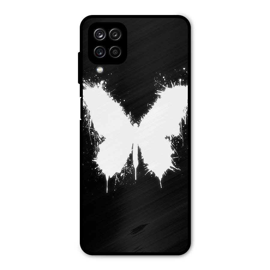Magic Butterfly Metal Back Case for Galaxy A12