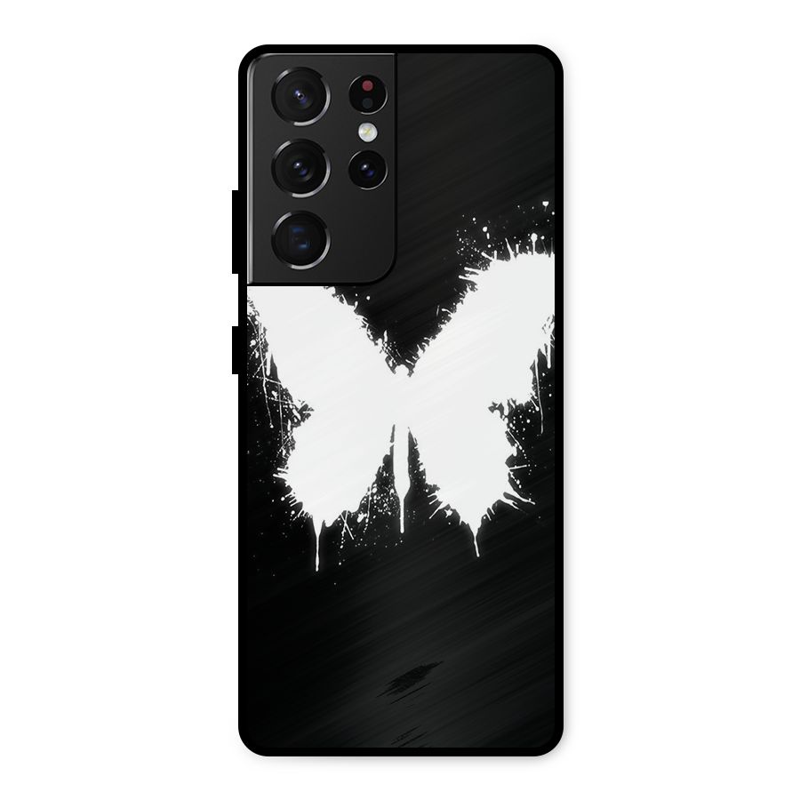 Magic Butterfly Metal Back Case for Galaxy S21 Ultra 5G
