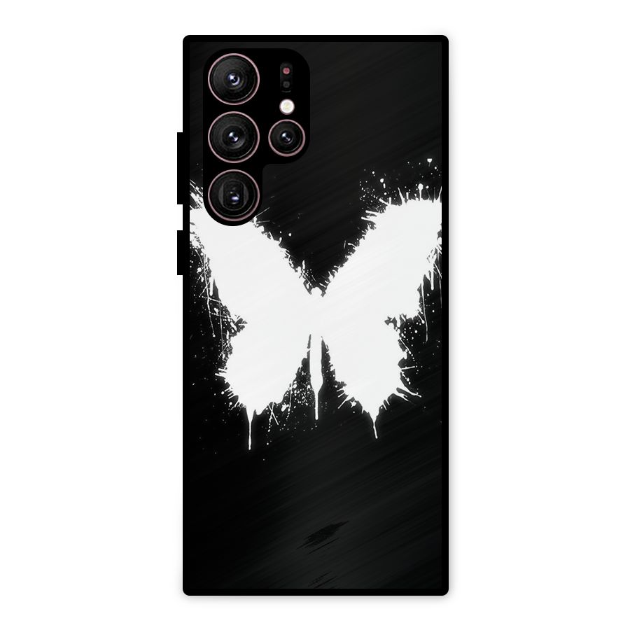 Magic Butterfly Metal Back Case for Galaxy S22 Ultra 5G