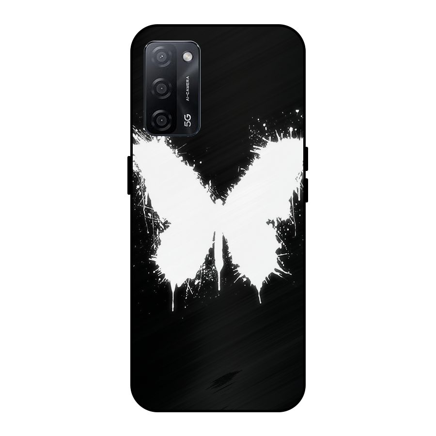 Magic Butterfly Metal Back Case for Oppo A53s 5G