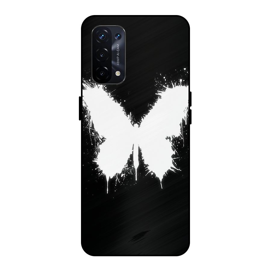 Magic Butterfly Metal Back Case for Oppo A74 5G