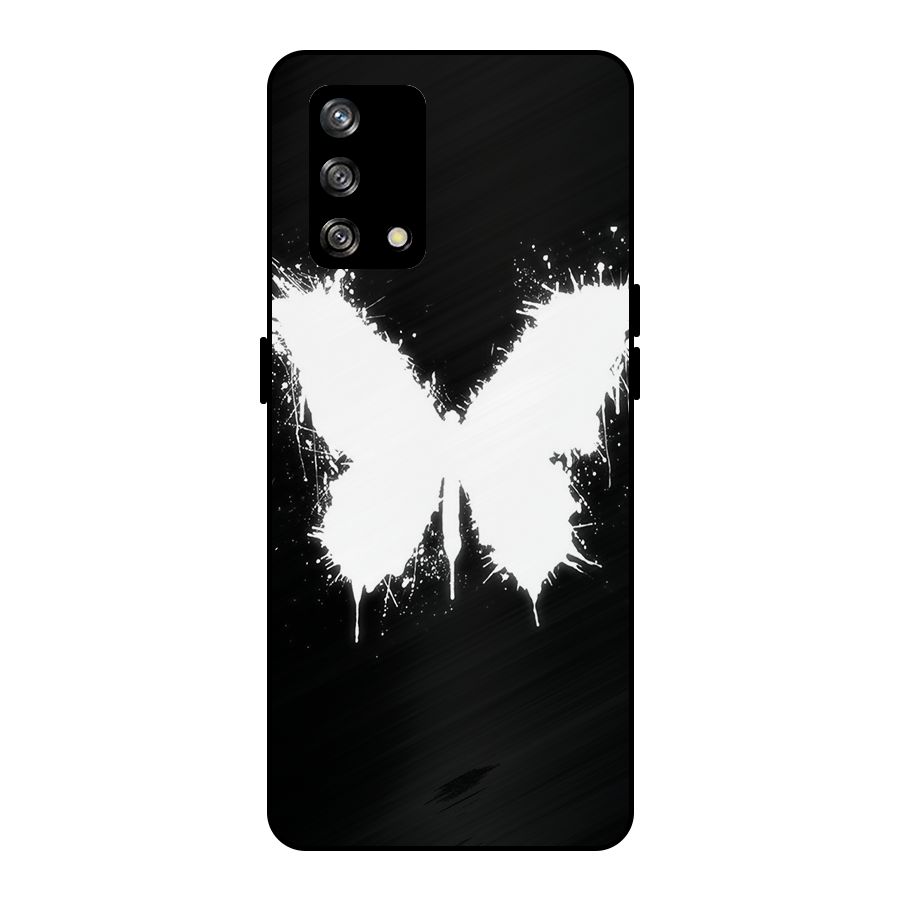 Magic Butterfly Metal Back Case for Oppo F19