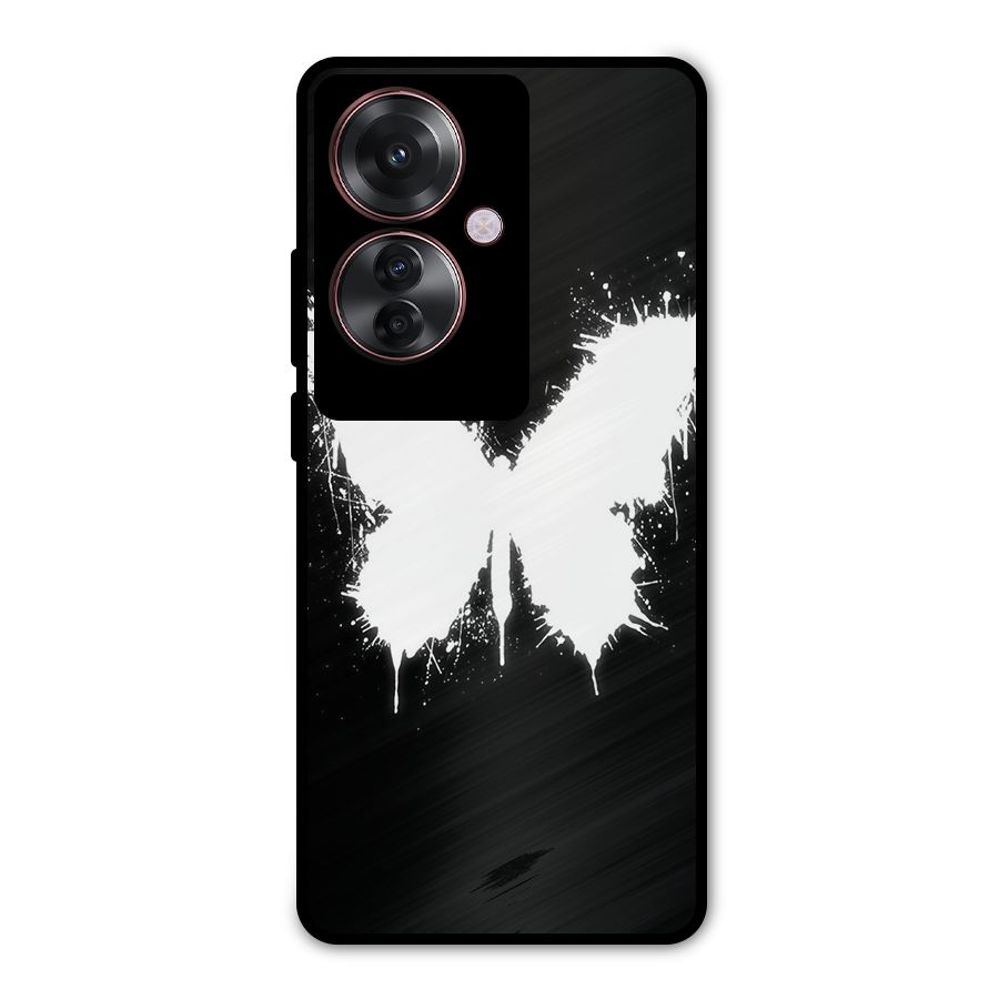Magic Butterfly Metal Back Case for Oppo F25 Pro