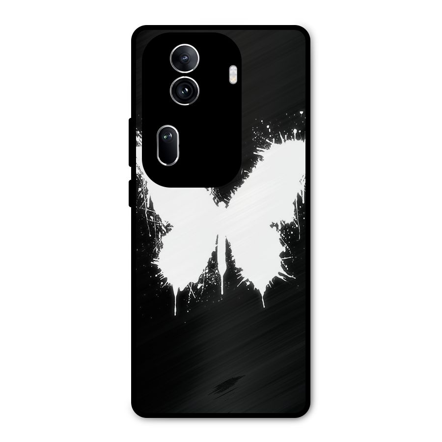 Magic Butterfly Metal Back Case for Oppo Reno11 Pro 5G