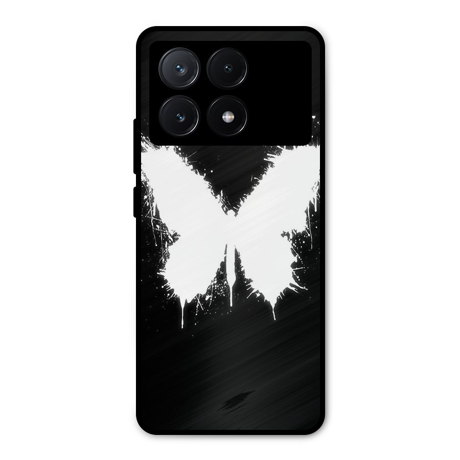 Magic Butterfly Metal Back Case for Poco X6 Pro