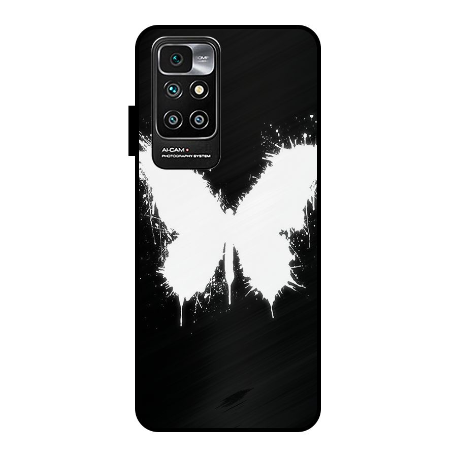Magic Butterfly Metal Back Case for Redmi 10 Prime
