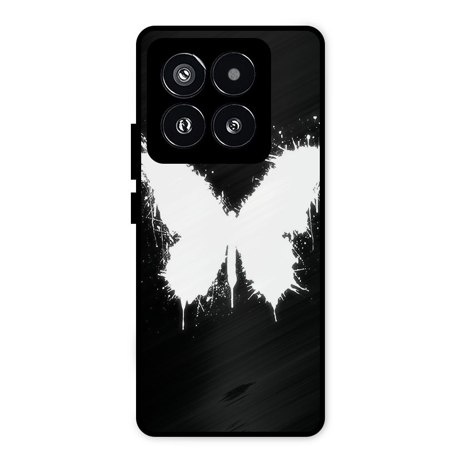 Magic Butterfly Metal Back Case for Xiaomi 14 Pro
