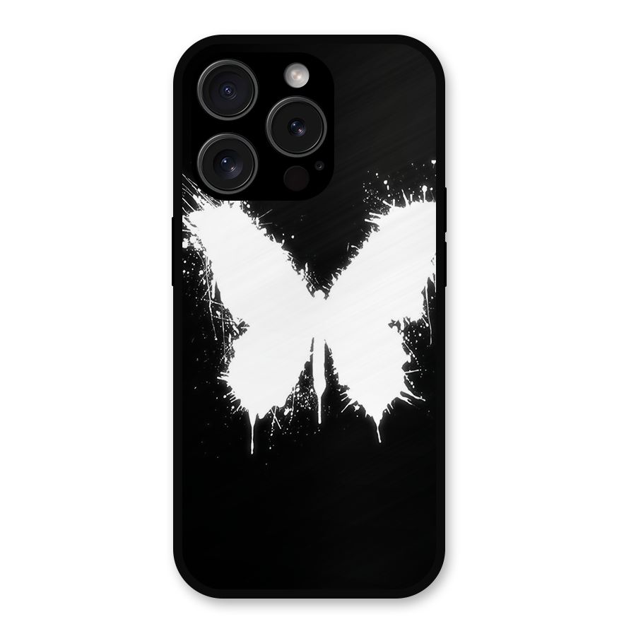 Magic Butterfly Metal Back Case for iPhone 15 Pro