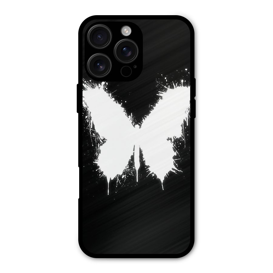 Magic Butterfly Metal Back Case for iPhone 16 Pro Max