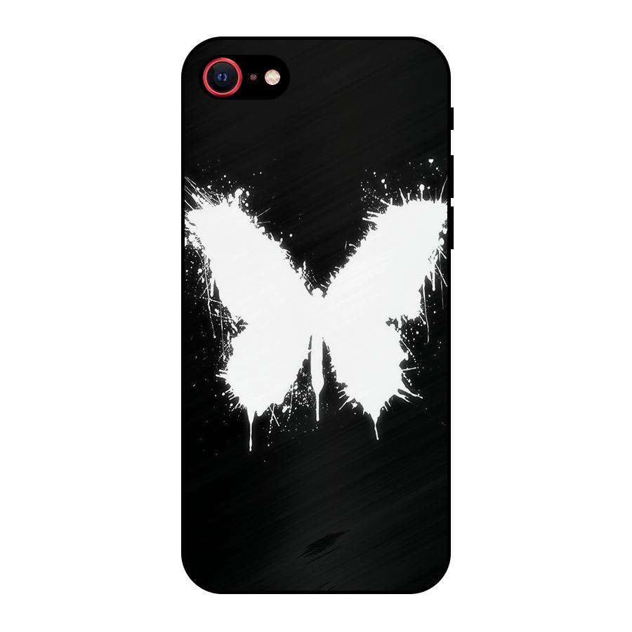 Magic Butterfly Metal Back Case for iPhone SE 2020