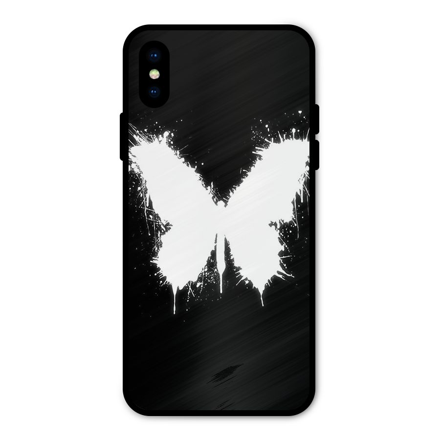 Magic Butterfly Metal Back Case for iPhone X