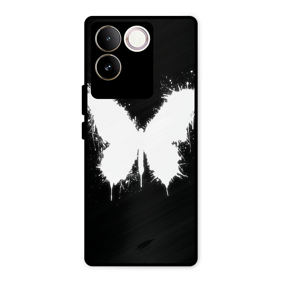 Magic Butterfly Metal Back Case for iQOO Z7 Pro