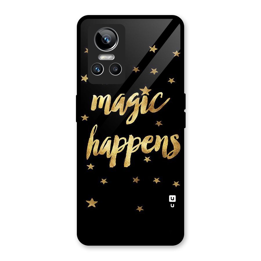 Magic Happens Glass Back Case for Realme GT Neo 3