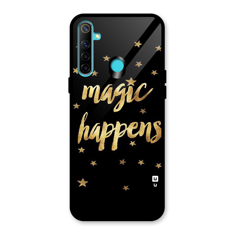 Magic Happens Glass Back Case for Realme Narzo 10